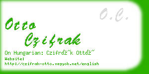 otto czifrak business card